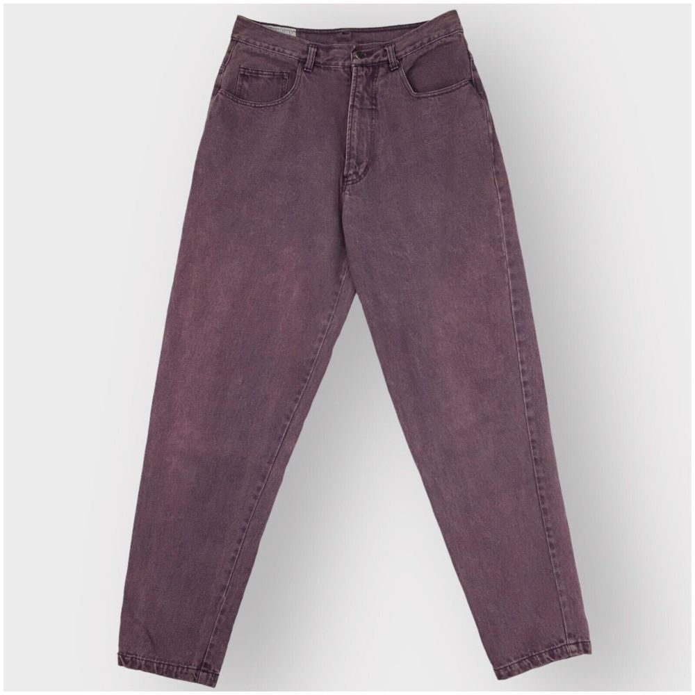 Vintage UMEN Jeans Mens‎ Size 32x33 Purple Wash Loose Fit Tapered Baggy Y2K 90s - Picture 3 of 9